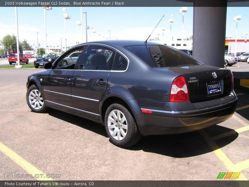 Blue Anthracite Pearl / Black 2003 Volkswagen Passat GLS Sedan