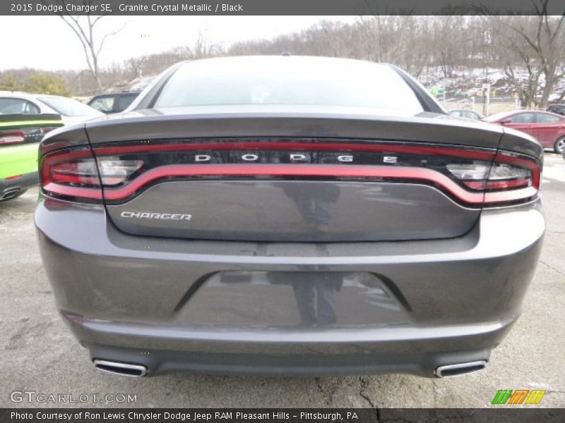 Granite Crystal Metallic / Black 2015 Dodge Charger SE
