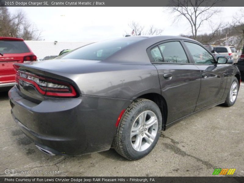 Granite Crystal Metallic / Black 2015 Dodge Charger SE