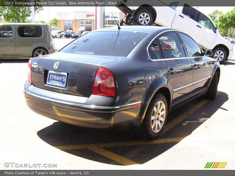 Blue Anthracite Pearl / Black 2003 Volkswagen Passat GLS Sedan