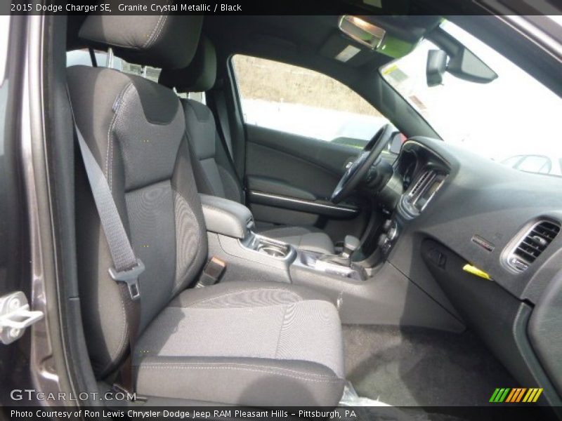Granite Crystal Metallic / Black 2015 Dodge Charger SE