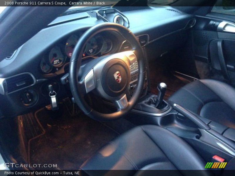 Carrara White / Black 2008 Porsche 911 Carrera S Coupe