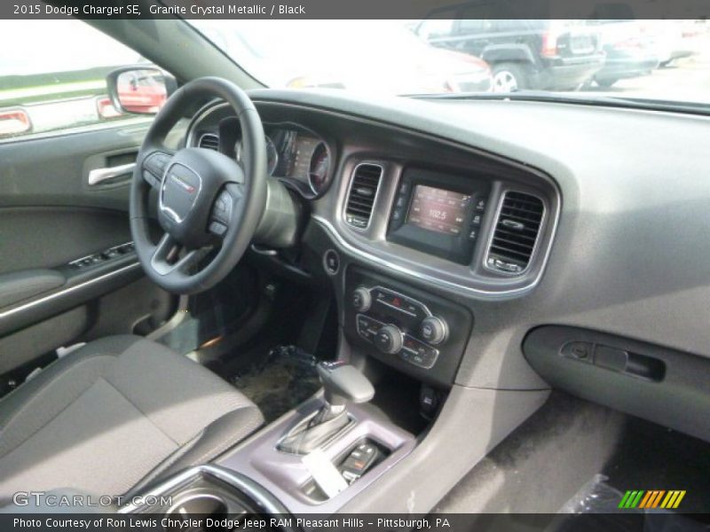 Granite Crystal Metallic / Black 2015 Dodge Charger SE