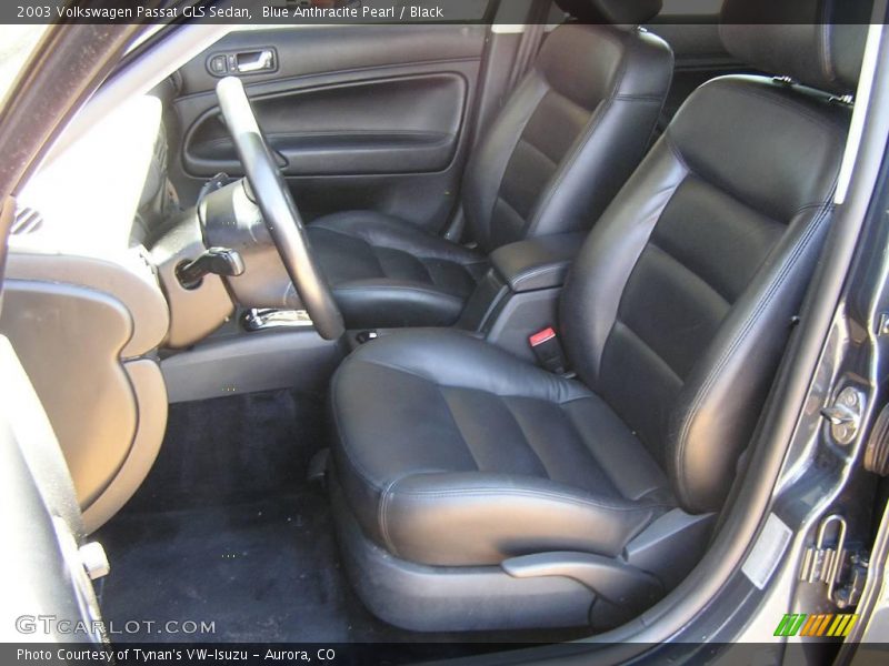 Blue Anthracite Pearl / Black 2003 Volkswagen Passat GLS Sedan