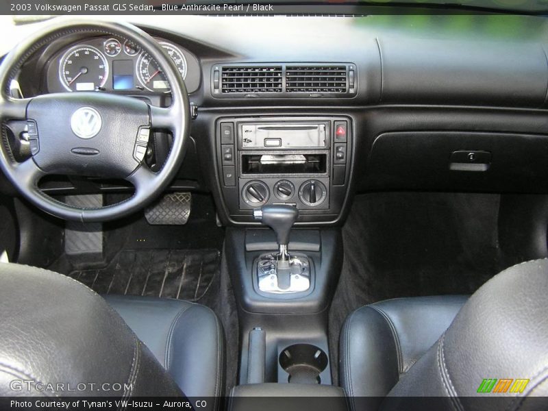 Blue Anthracite Pearl / Black 2003 Volkswagen Passat GLS Sedan