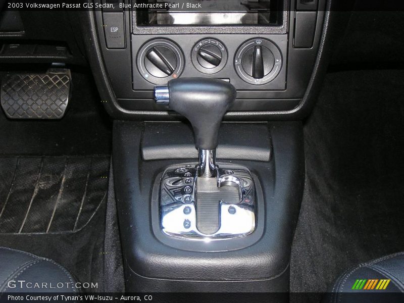 Blue Anthracite Pearl / Black 2003 Volkswagen Passat GLS Sedan