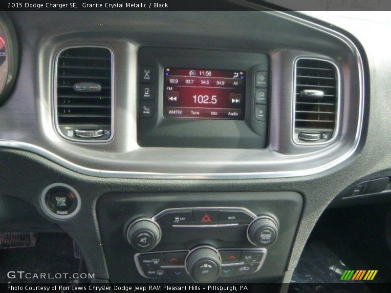 Granite Crystal Metallic / Black 2015 Dodge Charger SE