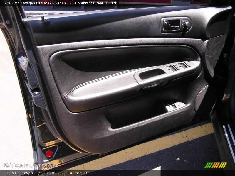 Blue Anthracite Pearl / Black 2003 Volkswagen Passat GLS Sedan