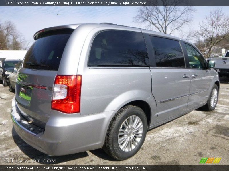 Billet Silver Metallic / Black/Light Graystone 2015 Chrysler Town & Country Touring-L