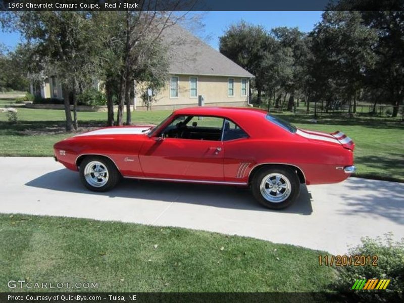 Red / Black 1969 Chevrolet Camaro Coupe