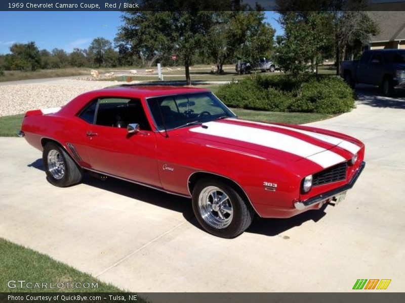 Red / Black 1969 Chevrolet Camaro Coupe