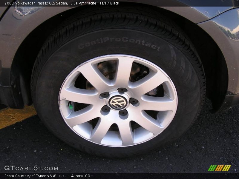 Blue Anthracite Pearl / Black 2003 Volkswagen Passat GLS Sedan