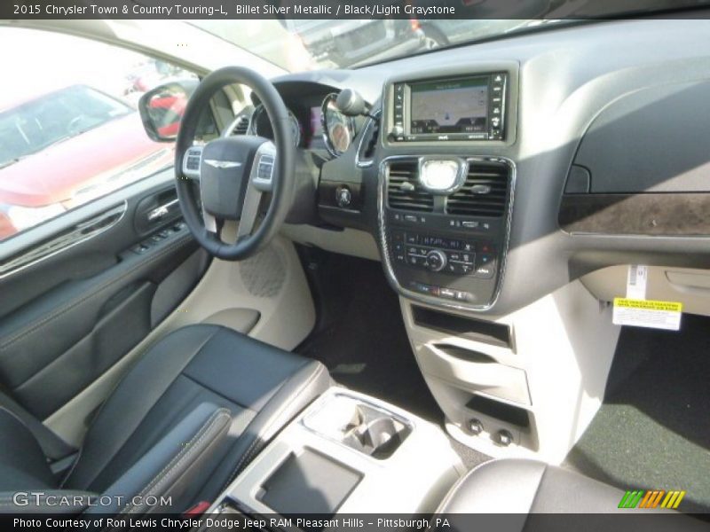 Billet Silver Metallic / Black/Light Graystone 2015 Chrysler Town & Country Touring-L