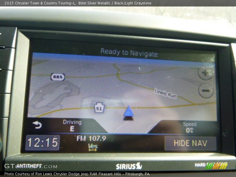 Billet Silver Metallic / Black/Light Graystone 2015 Chrysler Town & Country Touring-L