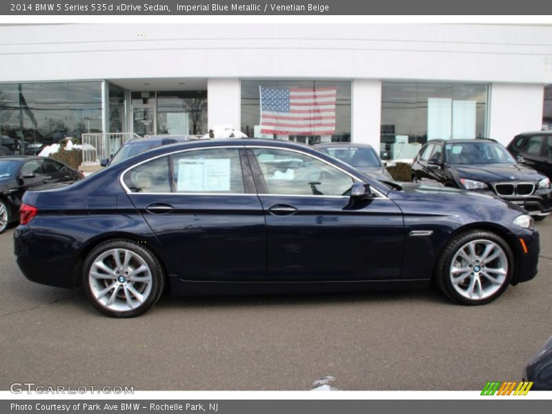 Imperial Blue Metallic / Venetian Beige 2014 BMW 5 Series 535d xDrive Sedan
