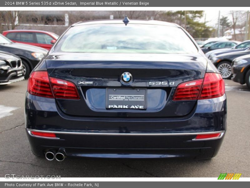 Imperial Blue Metallic / Venetian Beige 2014 BMW 5 Series 535d xDrive Sedan