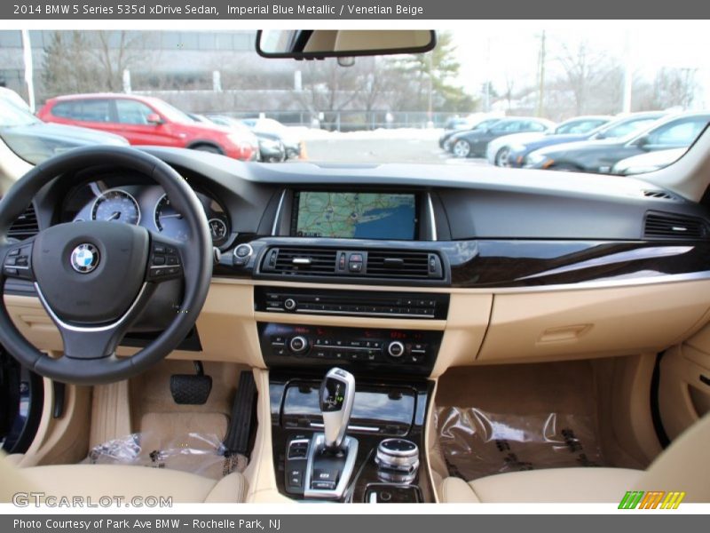 Imperial Blue Metallic / Venetian Beige 2014 BMW 5 Series 535d xDrive Sedan