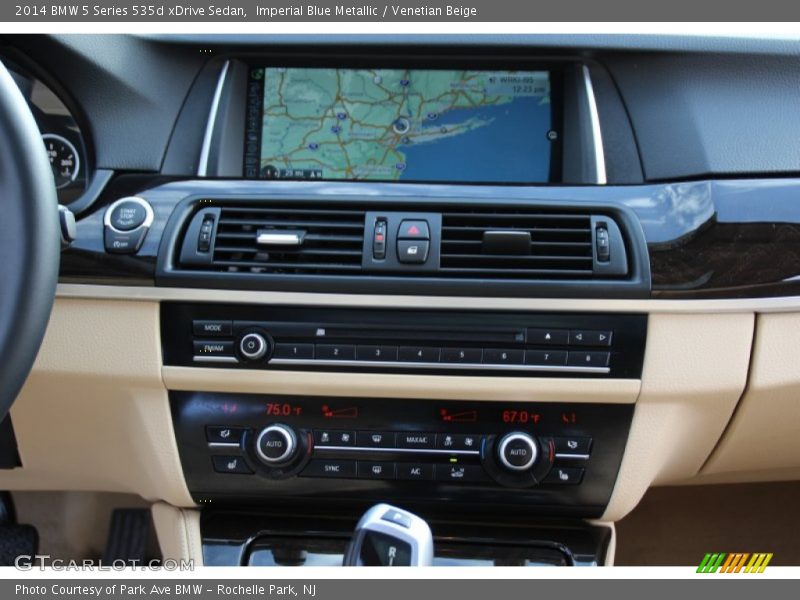 Imperial Blue Metallic / Venetian Beige 2014 BMW 5 Series 535d xDrive Sedan