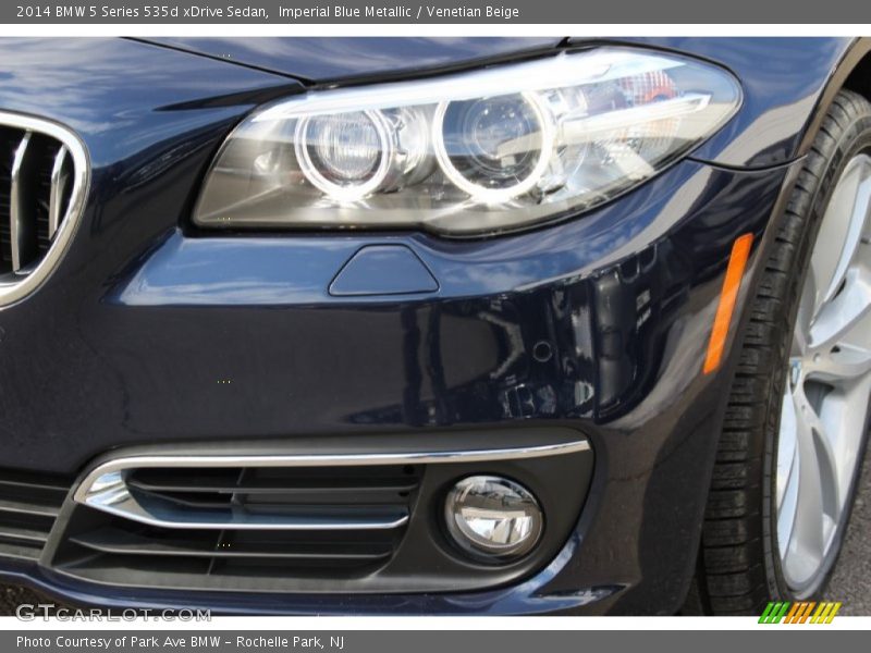 Imperial Blue Metallic / Venetian Beige 2014 BMW 5 Series 535d xDrive Sedan