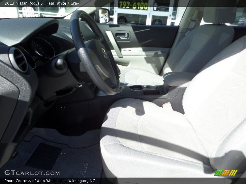 Pearl White / Gray 2013 Nissan Rogue S