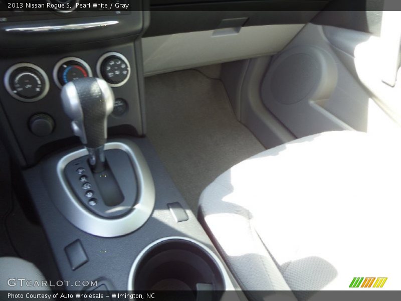 Pearl White / Gray 2013 Nissan Rogue S
