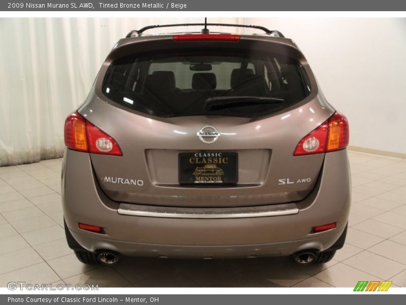 Tinted Bronze Metallic / Beige 2009 Nissan Murano SL AWD