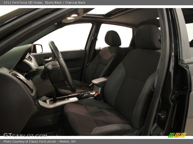 Ebony Black / Charcoal Black 2011 Ford Focus SES Sedan