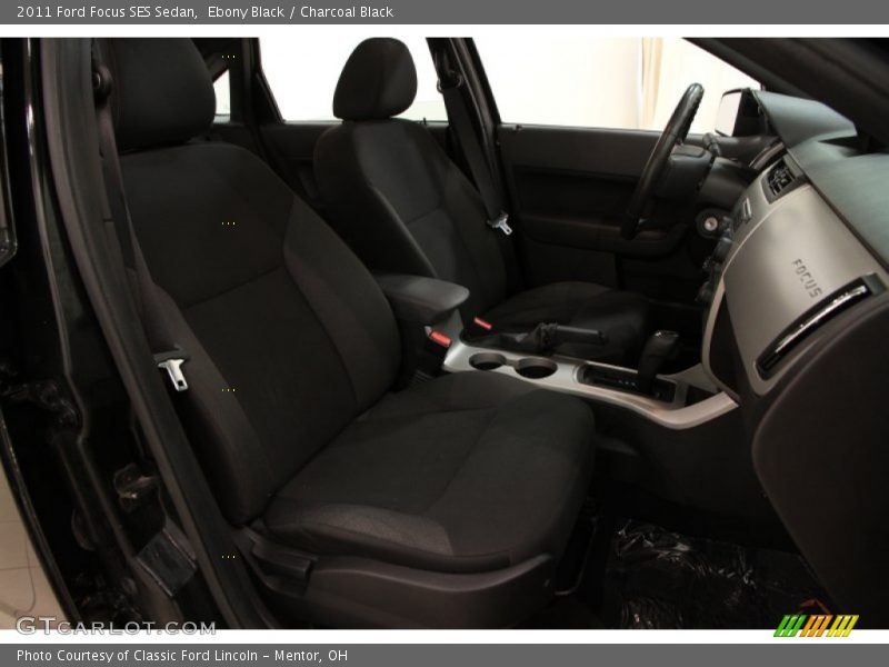 Ebony Black / Charcoal Black 2011 Ford Focus SES Sedan
