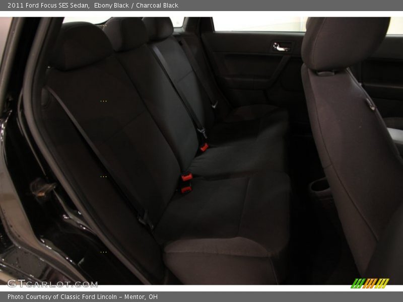 Ebony Black / Charcoal Black 2011 Ford Focus SES Sedan