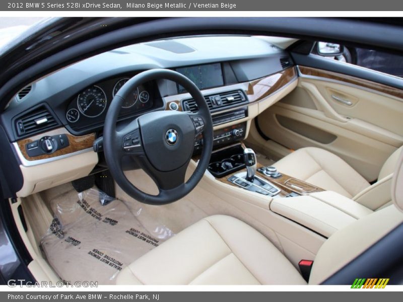 Milano Beige Metallic / Venetian Beige 2012 BMW 5 Series 528i xDrive Sedan