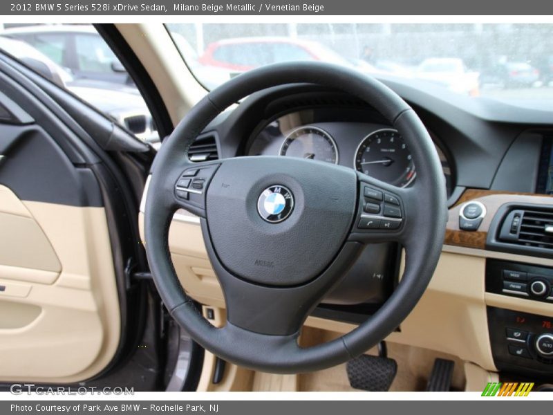 Milano Beige Metallic / Venetian Beige 2012 BMW 5 Series 528i xDrive Sedan