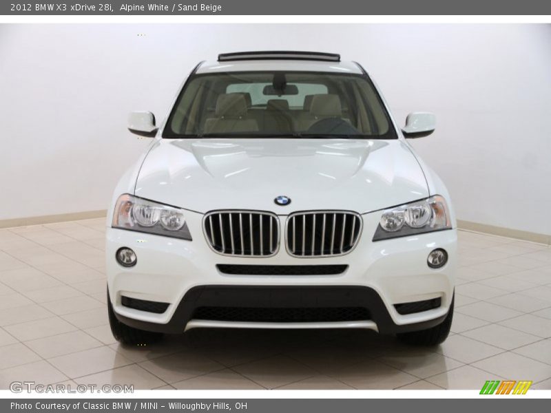 Alpine White / Sand Beige 2012 BMW X3 xDrive 28i
