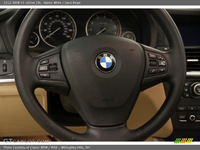 Alpine White / Sand Beige 2012 BMW X3 xDrive 28i