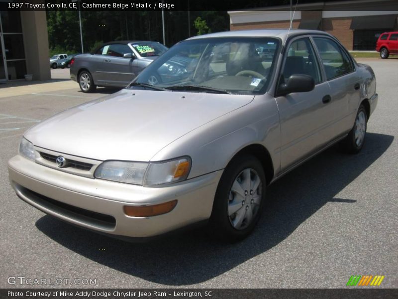 Cashmere Beige Metallic / Beige 1997 Toyota Corolla CE