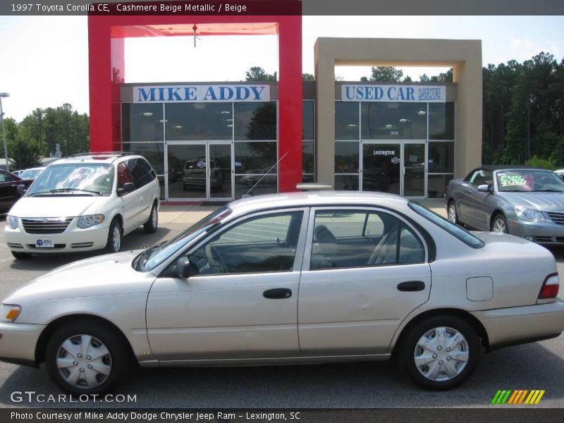 Cashmere Beige Metallic / Beige 1997 Toyota Corolla CE