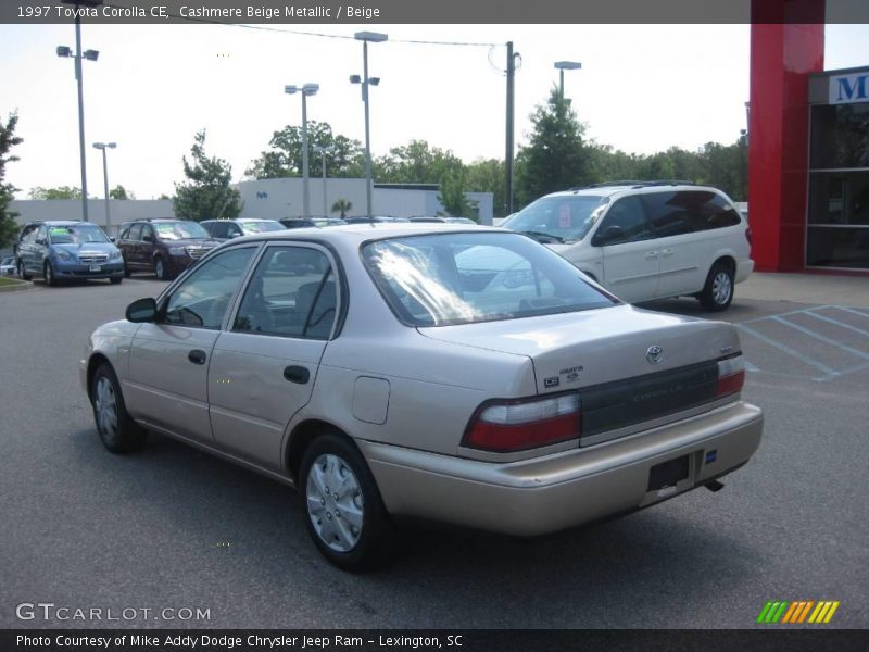 Cashmere Beige Metallic / Beige 1997 Toyota Corolla CE