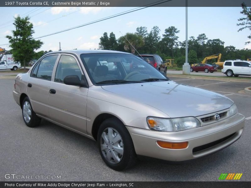 Cashmere Beige Metallic / Beige 1997 Toyota Corolla CE
