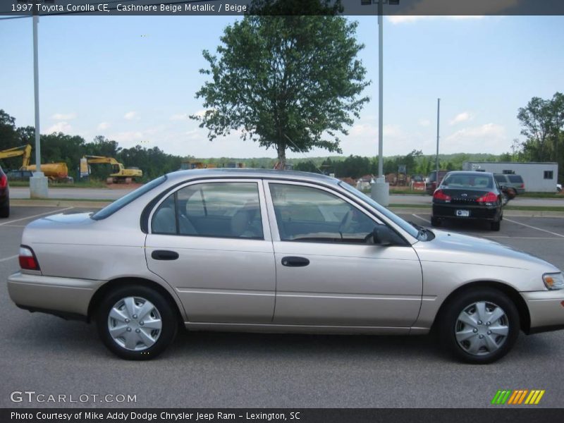 Cashmere Beige Metallic / Beige 1997 Toyota Corolla CE