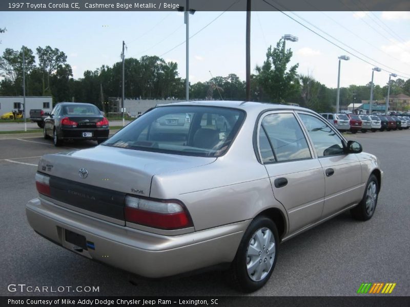 Cashmere Beige Metallic / Beige 1997 Toyota Corolla CE