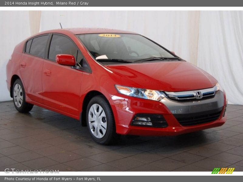 Milano Red / Gray 2014 Honda Insight Hybrid