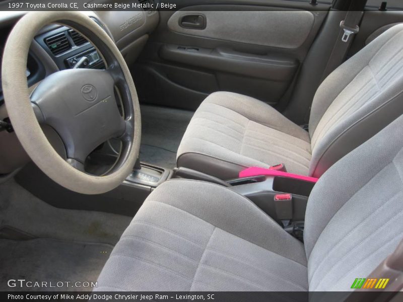 Cashmere Beige Metallic / Beige 1997 Toyota Corolla CE