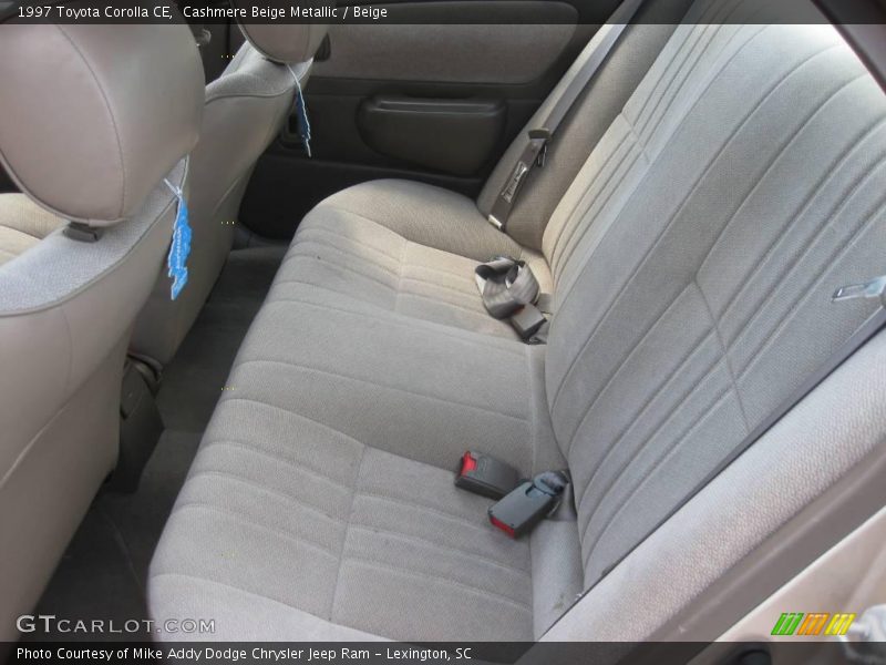 Cashmere Beige Metallic / Beige 1997 Toyota Corolla CE