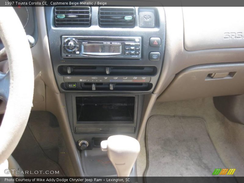 Cashmere Beige Metallic / Beige 1997 Toyota Corolla CE