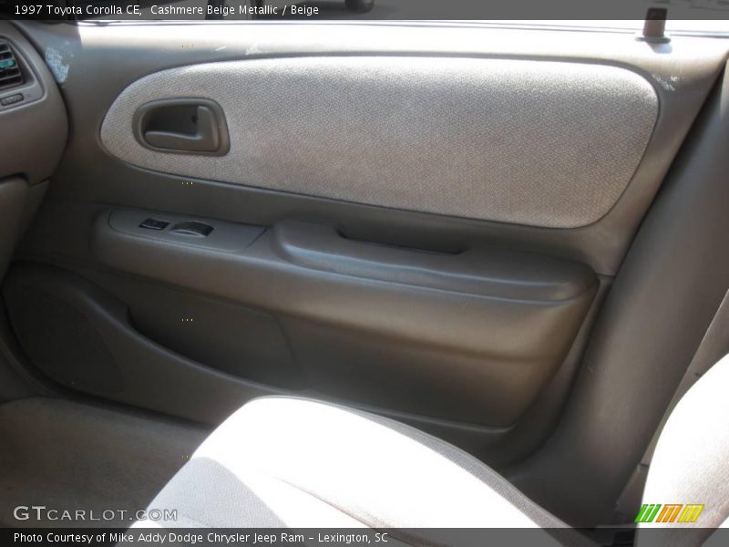 Cashmere Beige Metallic / Beige 1997 Toyota Corolla CE