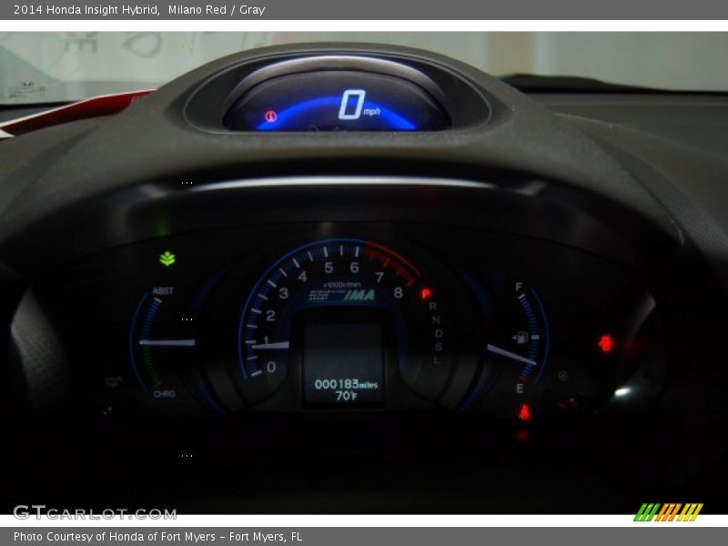 Milano Red / Gray 2014 Honda Insight Hybrid