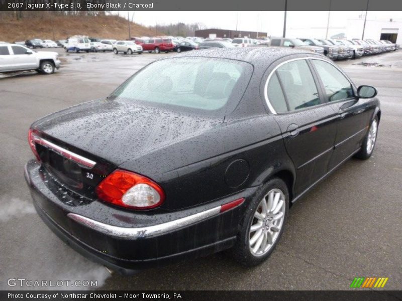 Ebony Black / Charcoal 2007 Jaguar X-Type 3.0