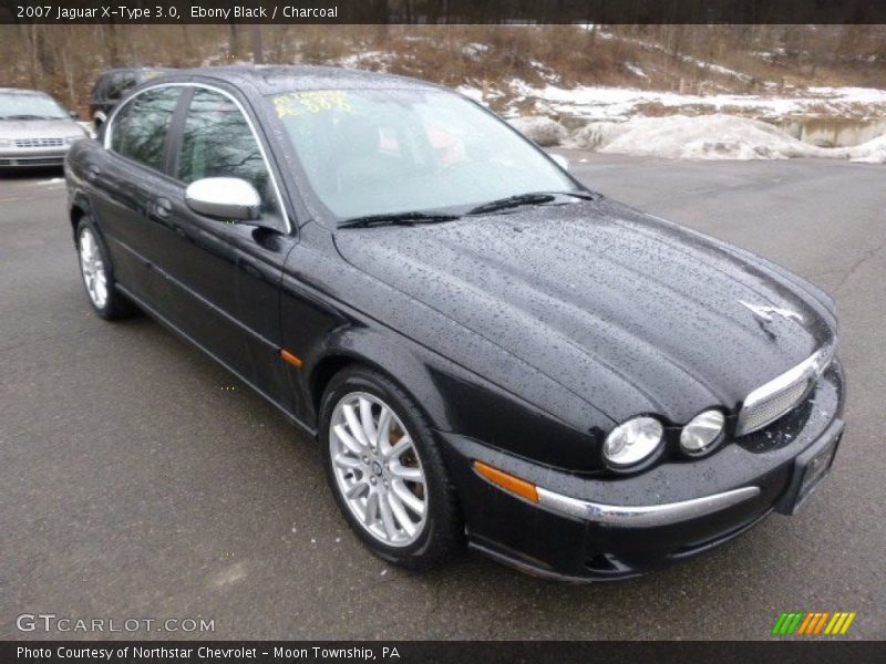 Ebony Black / Charcoal 2007 Jaguar X-Type 3.0