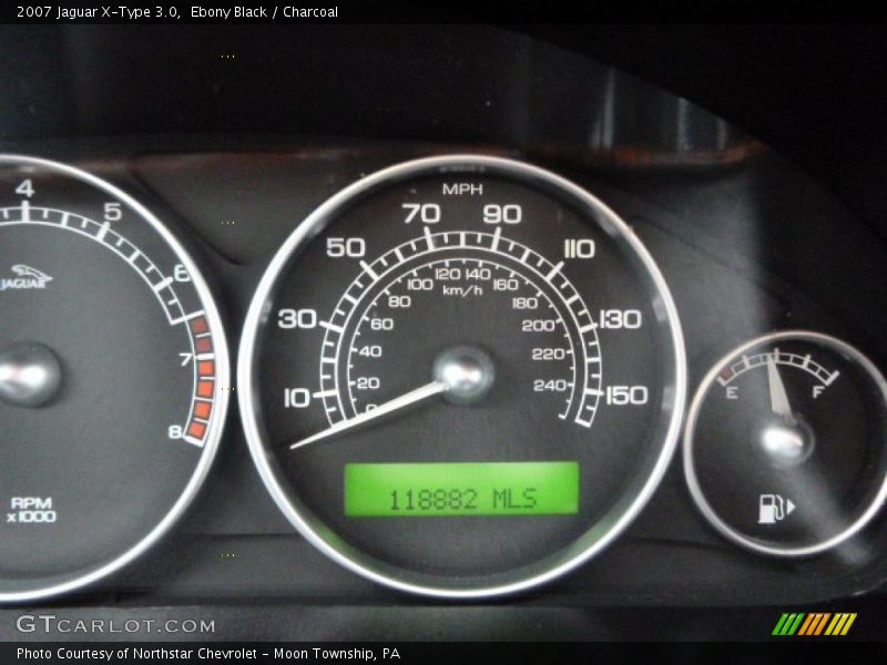 Ebony Black / Charcoal 2007 Jaguar X-Type 3.0