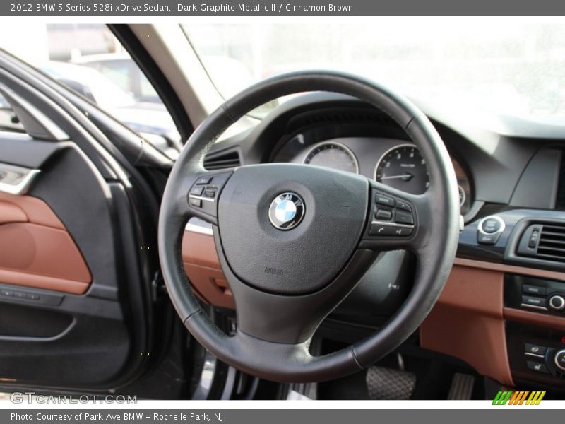 Dark Graphite Metallic II / Cinnamon Brown 2012 BMW 5 Series 528i xDrive Sedan