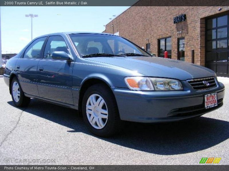 Sailfin Blue Metallic / Oak 2000 Toyota Camry LE